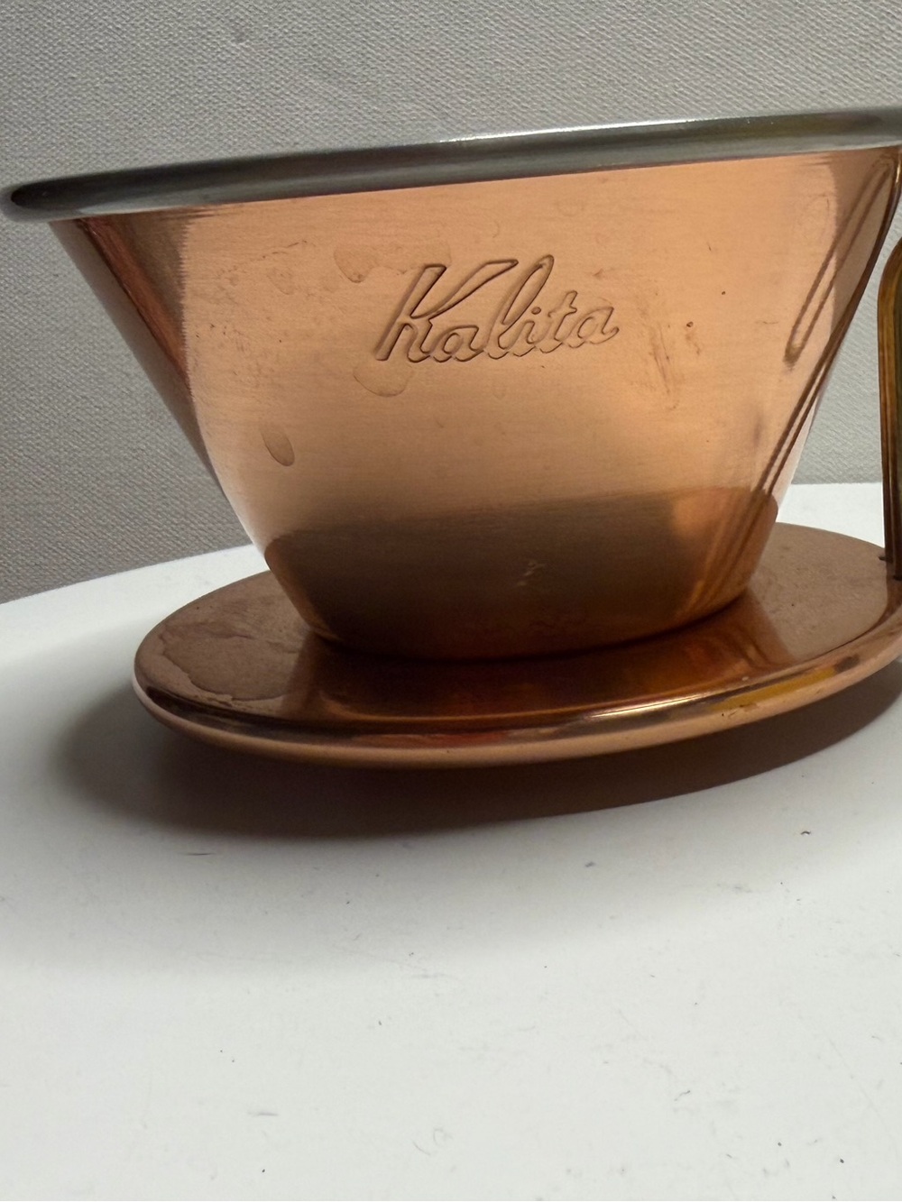 Copper Tone Coffee Dripper - Copper